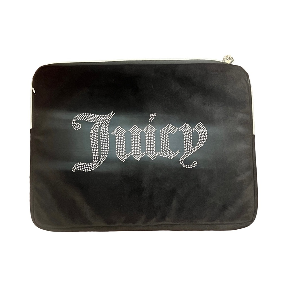 Bling Juicy Couture rhinestone velour Black Laptop Sleeve